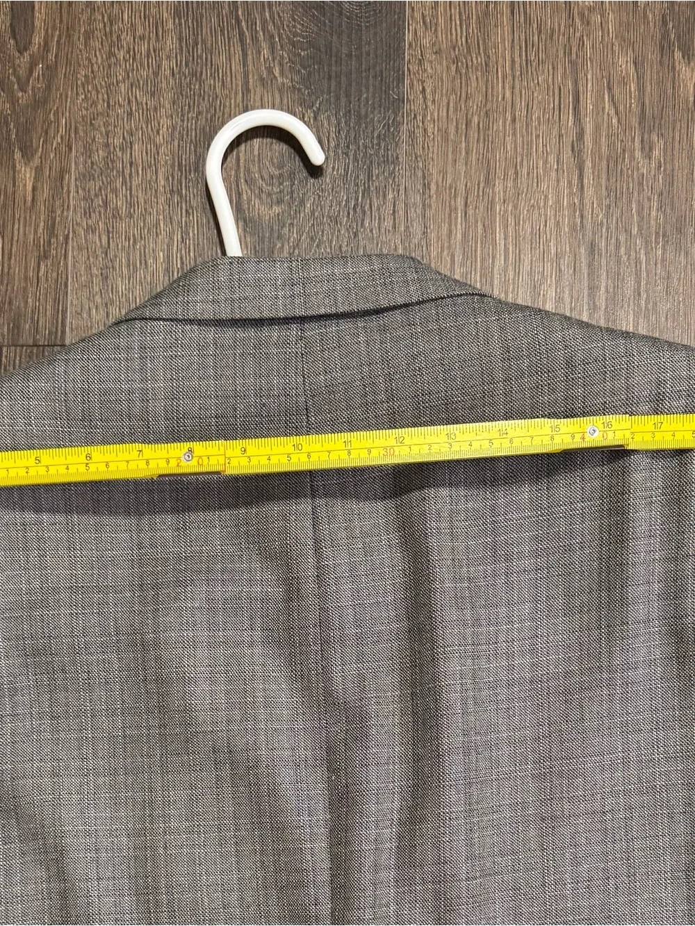 Ralph Lauren Mens Silk Wool Suit Coat Blazer 46R Gray Tonal Subtle Windowpane
